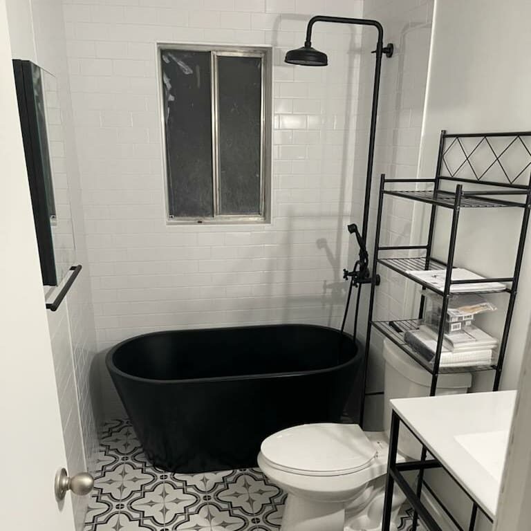 Upstairs bathroom after